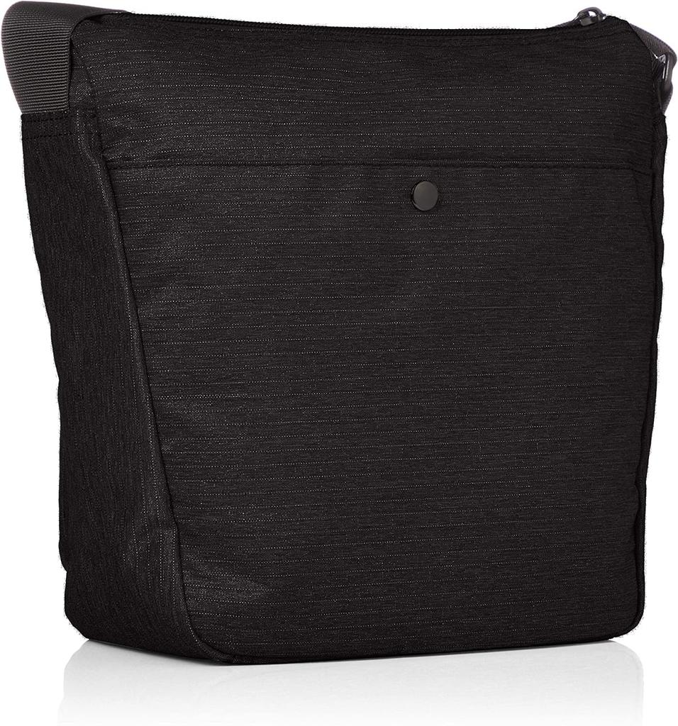Anello TRACK ATH1812Z Vertical Shoulder Bag, A5 Size, Water-Repellent, Multi-Storage, Black
