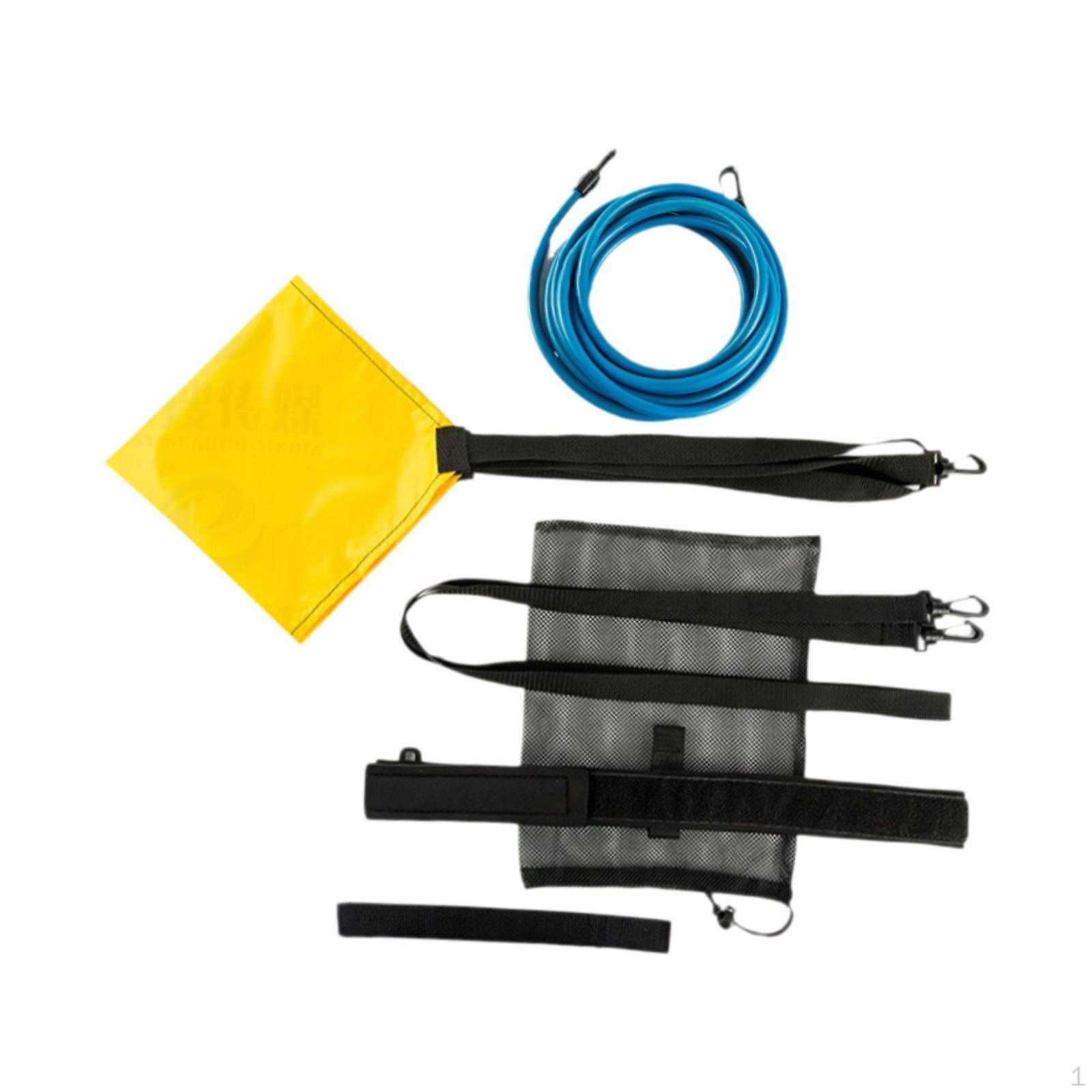 

Плавающий парашютный тренажер для фитнеса, практичный портативный тренажер для тренировки ловкости и скорости Length 2m