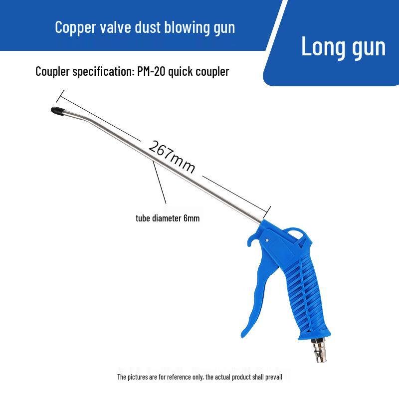High-Pressure Pneumatic Air Gun with Extended Nozzle