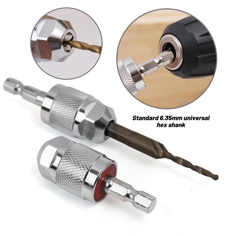 Hex Shank Drill Chuck Adapter Universal Heavy Duty Impact Drill Conversion Tool For Woodworking Home Repair Power Accessories