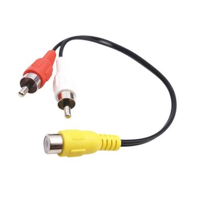 Durability 1 Male To 2Female Cable with Gold Plate Connectors for Clear Music Video Signal Distribution Splitter
