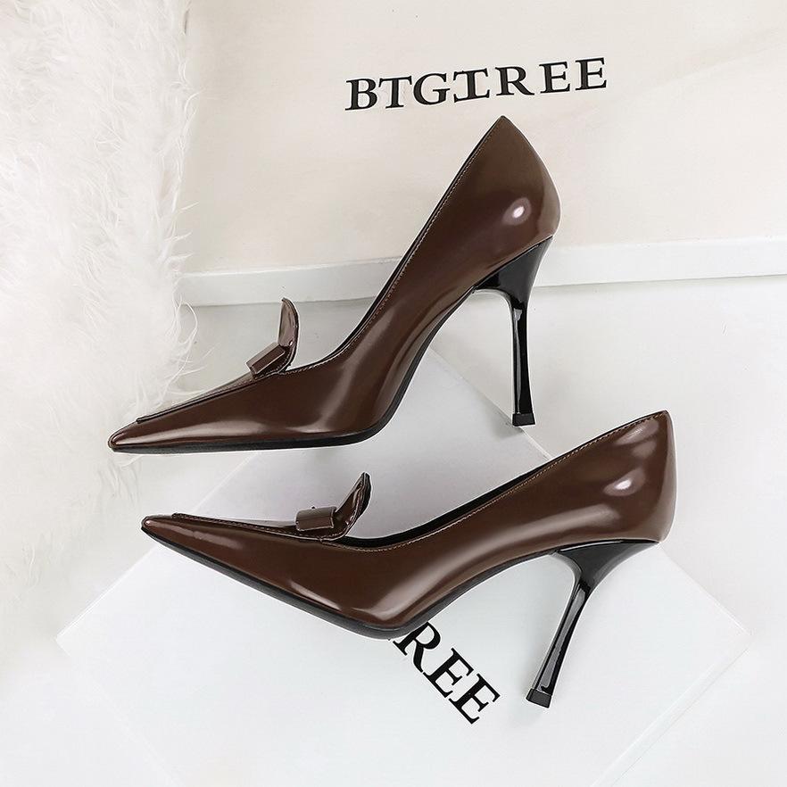 

High Heels Low-Cut Pointed-Toe Pumps Combining Elegance Sensuality Ideal Formal Sexy Pumps Women 40