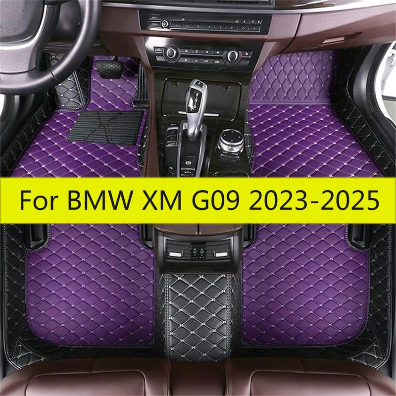 Car Floor Mats For BMW XM G09 2024 2025 2026 2027 Auto Accessories Leather Luxury Anti Slip Waterproof Carpet Pads