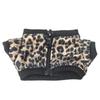 Leopard print jacket, 10cm plush doll outfit, brown. Perfect for mascots, idols, K-pop dolls, and other fan activities. [Used]
