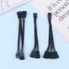 4Pin Pwm Fan Cable 1 To 2/3 Ways Splitter Black Sleeved Extension Cable Connector Pwm Extension Cables