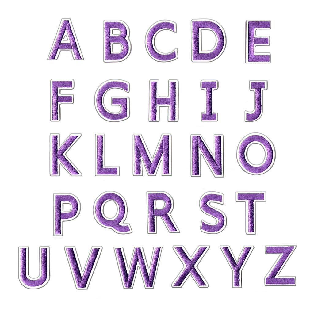 Pack Of 72 Embroidered Alphabet Number Patches Durable Iron On Applique For Clothing Bags DIY Crafts