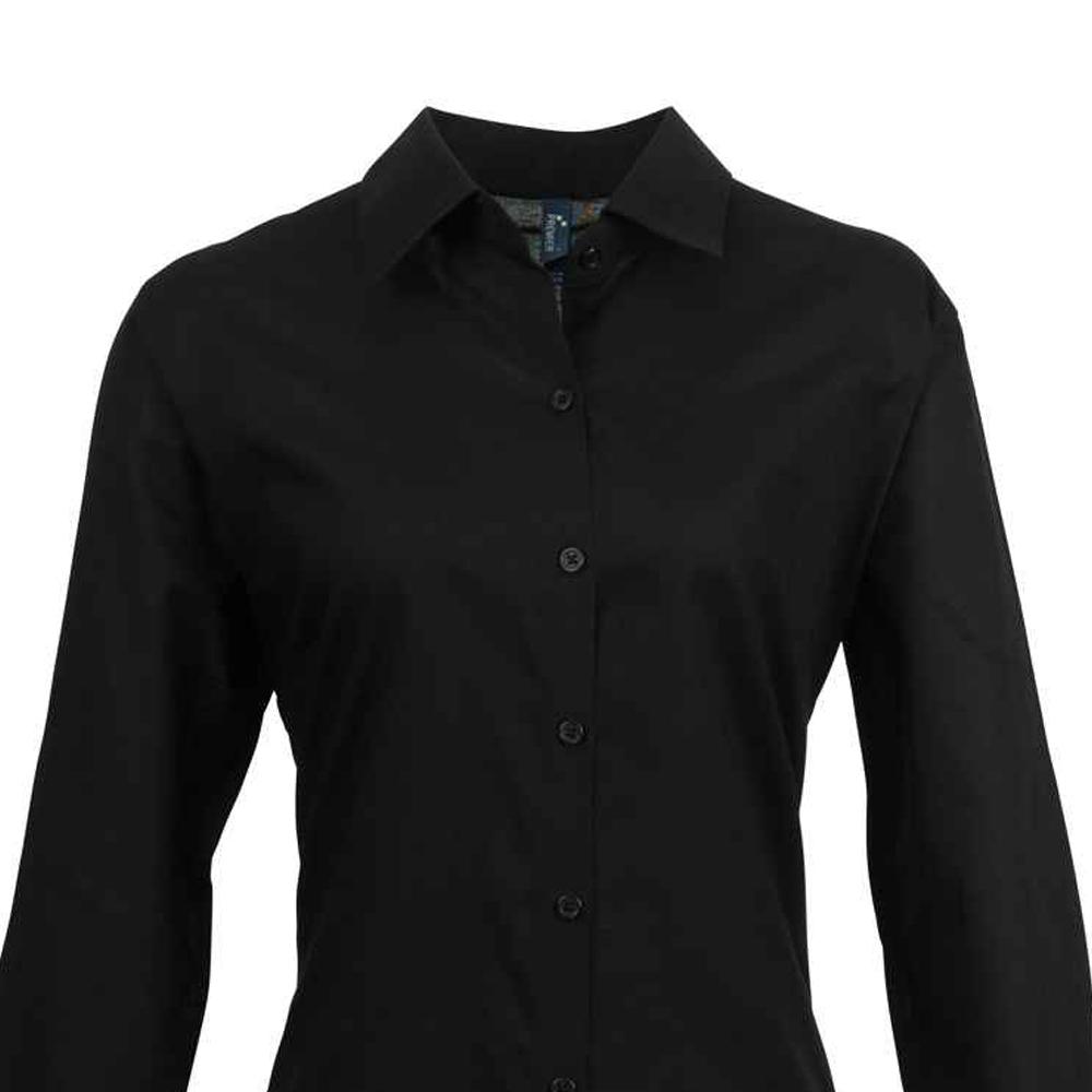 Premier Womens/Ladies Signature Oxford Long-Sleeved Shirt