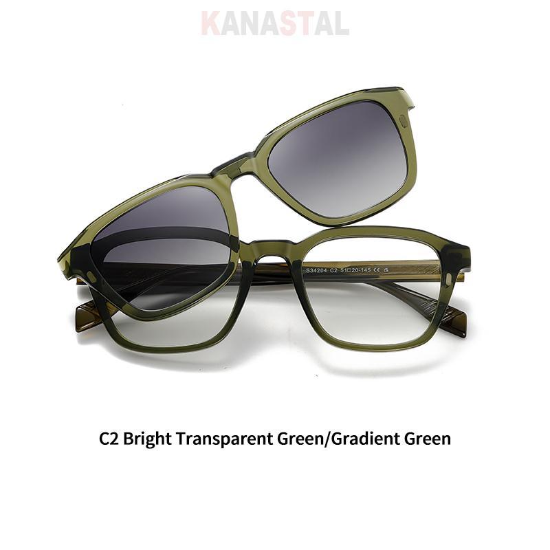 

Men Polarized Sunglasses Women UV400 Sun Glasses Clips TR90 Eyeglasses Frame Driving Goggles Prescription Myopia Reading Eyewear Anti blue 0 яскраво-зелений колір