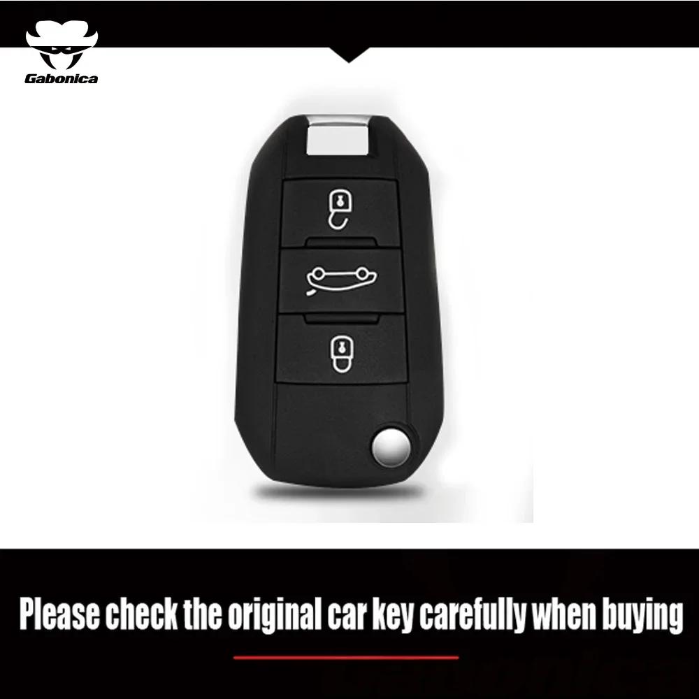 New Zinc Alloy Shell For Peugeot Gt 208 2008 308 3008 408 508 107 301 Citroen C4 Cactus C5 Ds4 Ds5 Car Key Cover Case Holder Fob