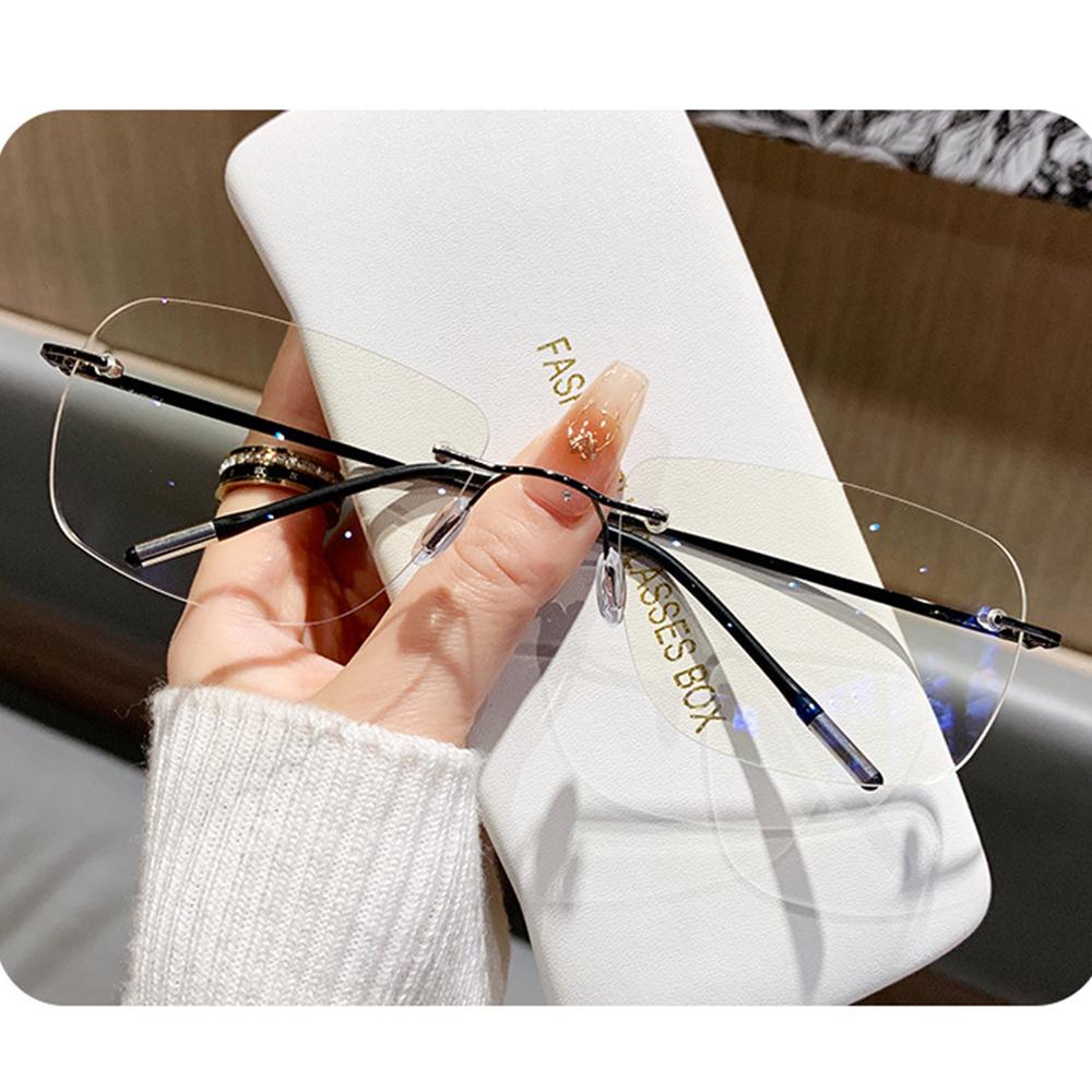 

Driving Sunglasses Rimless Alloy Frame Sunglasses Photochromic Sunglasses Ultra Light For Fashion Outdoor