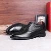 Elegant Men'S Shoes Inner Heightening Leather Shoes Brock Retro Men'S Shoes Formal Wedding Shoes Men'S Lace-Up Shoes