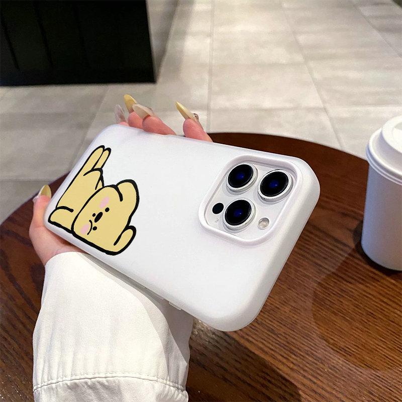 Patterned Matte Frosted Skin Feel Casing PC+TPU 2in1 Tired Dog Printed Protective Cover Soft Back Case