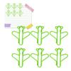 100Pcs Cute Paper Clips Plane Shape Design Covered Wire Bright Color   Paperclips for Scrapbook Card Papercraft