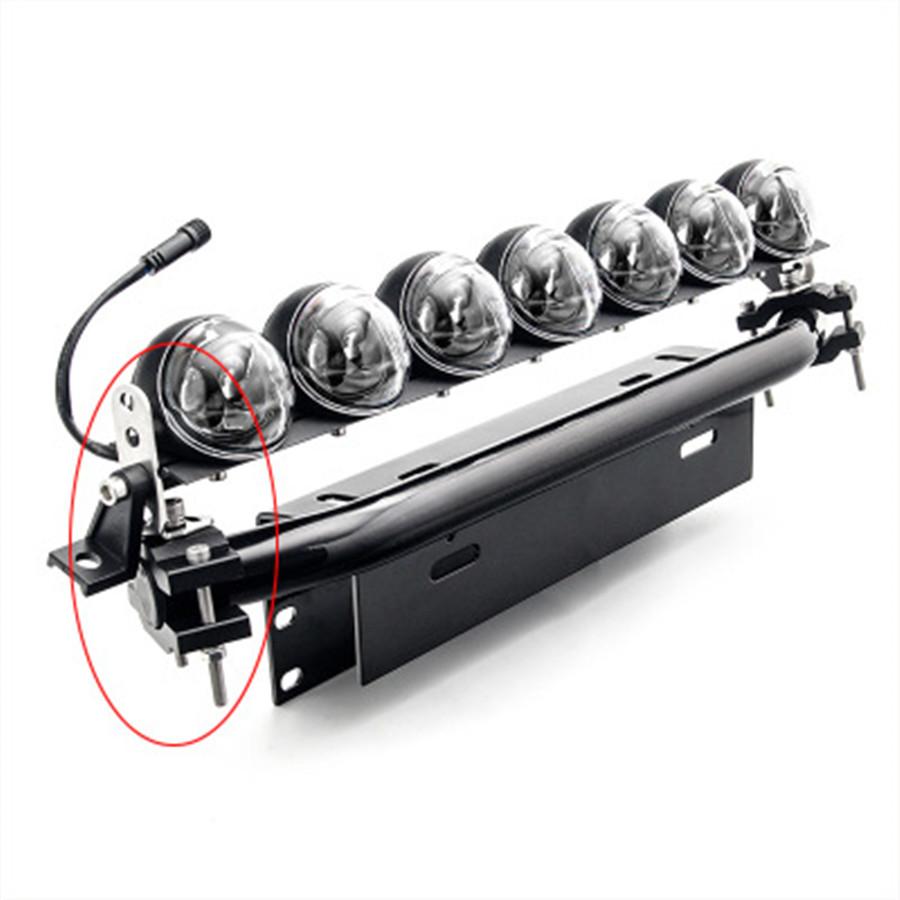 Headlight Tube Fork Bracket Stainless Steel Adjustable For Car Truck 18-52mm