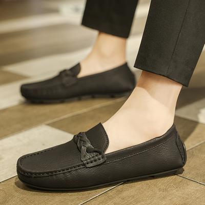 Trendy mody Męskie obuwie codzienne wiosna jesień Komfortowe wsuwane męskie buty do jazdy samochodem Moda Męskie buty typu „lazy shoes” Luksusowe marki Mokasyny Mokasyny