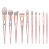 10ST Kosmetiska sminkborstar Set Rose Gold Powder Foundation Blending Brush Beauty Tools