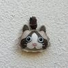 Cat Theme Brand Latest Cowhide Bag Hanging Accessories Sheepskin High Quality Key Chain Backpack Charms Diy Bag Decor Great Gift
