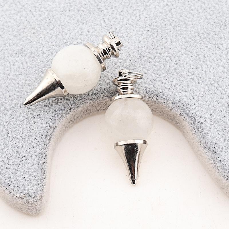 Handmade Crystal Stone Pendulum Necklace & Keychain Ornament