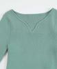Yours Heart Neck Knit BEXT0243 L Mint Anti-Pilling Women's