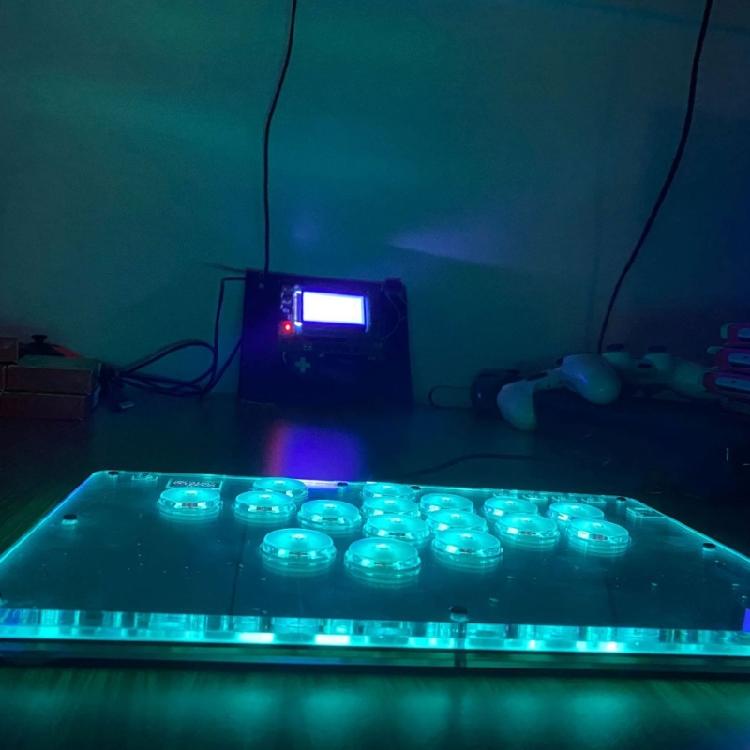 Arcade Stick 16 Key Keyboard Fight Stick for PC Game Controller Joystick Game Keyboard Game Accessory