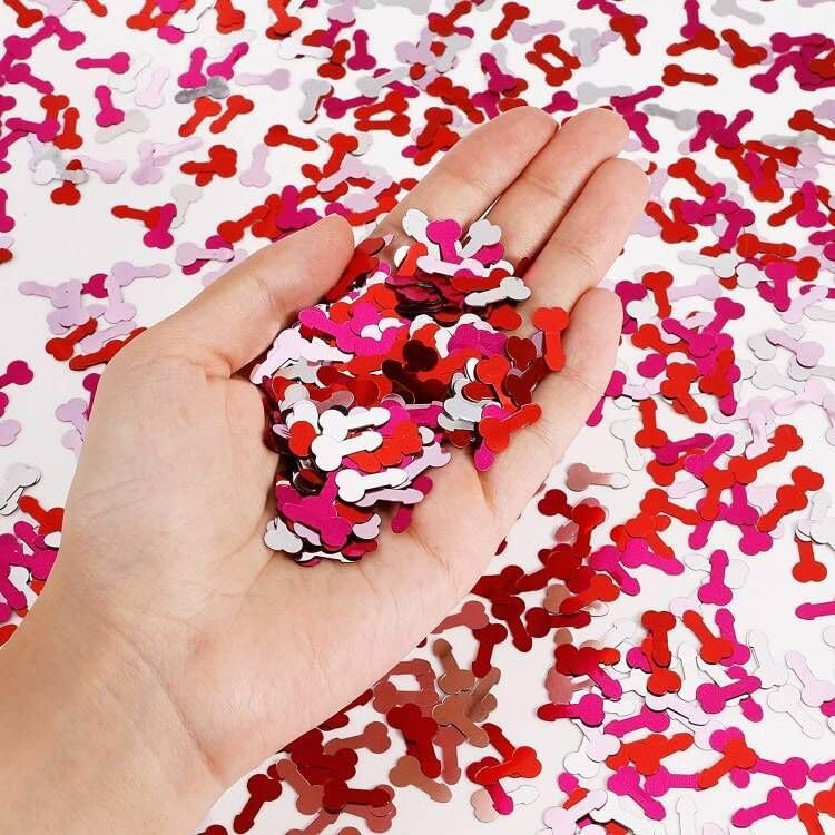 1 Pack Colorful Glitter Sprinkle BACHELORETTE Party Confetti Favor Table Decoration for Confetti Cannon Celebration Wedding Engagement Supplies Set