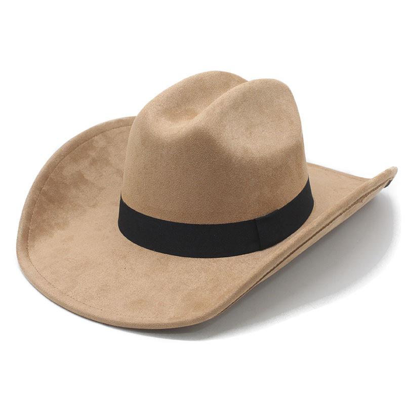 Ethnic style suede top hat, hot-selling eaves outdoor denim hat fashion party jazz knight hat