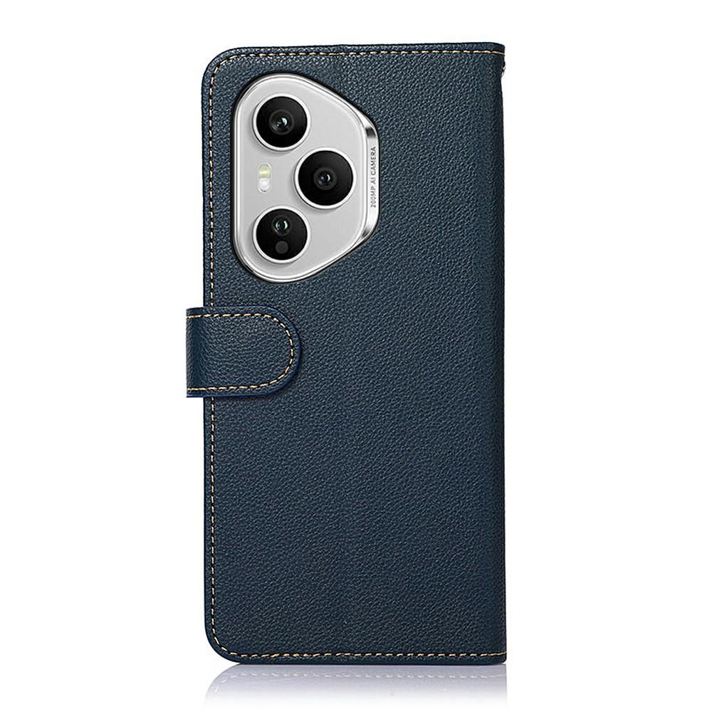 KHAZNEH For Honor 400 Pro 5G (Global) Case RFID Blocking Wallet PU Leather Phone Cover with Strap