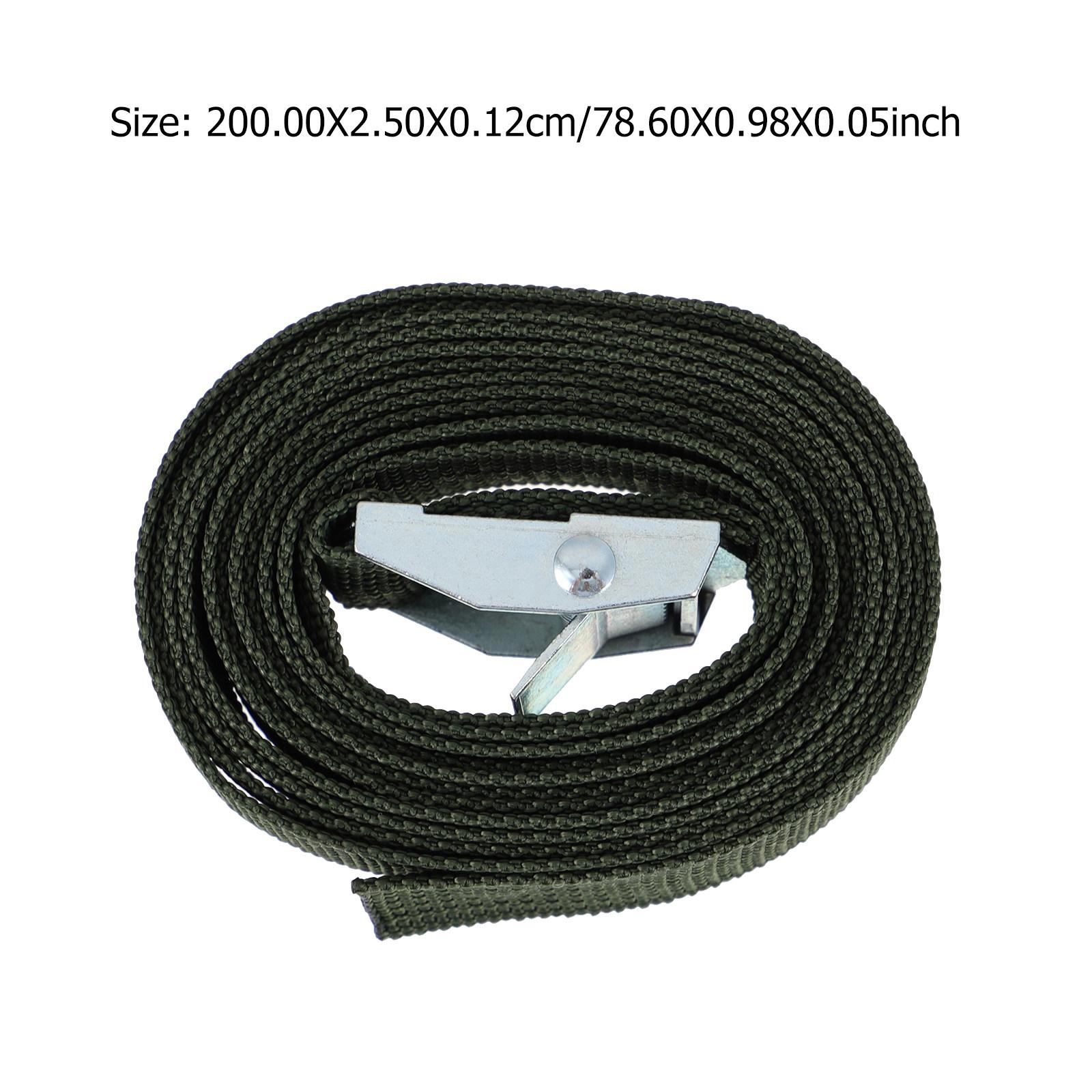 4Pcs Outdoor Securing Belt Strong Adjustable Bundling Strap for Field Hunting Photography чёрный