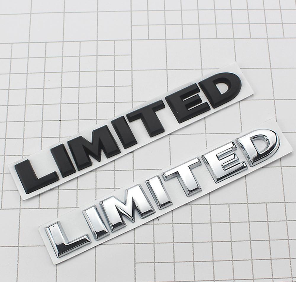 New 1Pcs 3D Metal LIMITED Car Side Fender Rear Trunk Emblem Badge Sticker Decals For JEEP Wrangler Compass Commander Cherokee AMR1