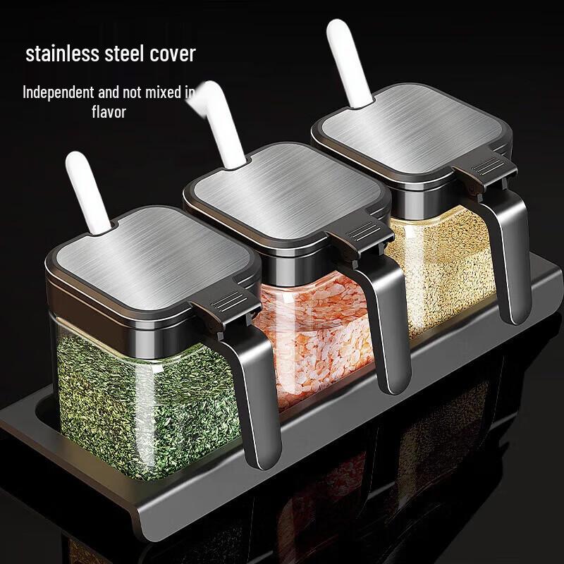 MENGTING Набор стеклянных баночек для специй