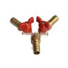 Gas Y-Type Three-Way Valve, 10mm Pipe Distribution Switch, Liquefied Gas Barb Tip Valve