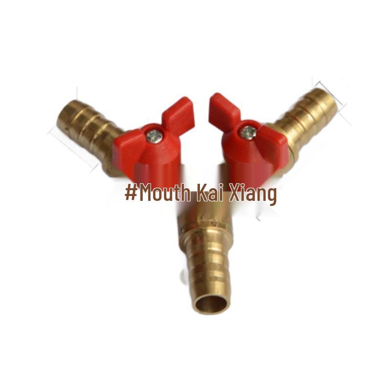Gas Y-Type Three-Way Valve, 10mm Pipe Distribution Switch, Liquefied Gas Barb Tip Valve