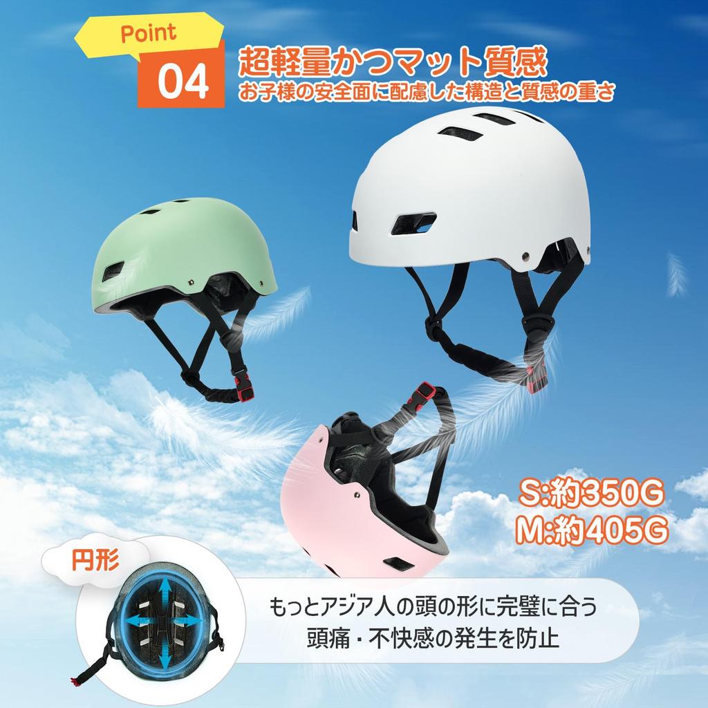 wowlomo Helmet for and and CE Safety Standard EN1078 Asia 3D Protective Sports Helmet for Ages Elementary and Head Circumference Subsidy Eligible Size