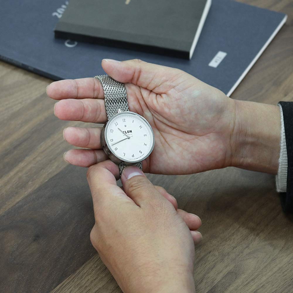 KLON AUTOMATIKUHR -MOCK NUMBER- 43mm Herren Automatikuhr Mechanisch, Hergestellt in Japan, Einfaches Silber
