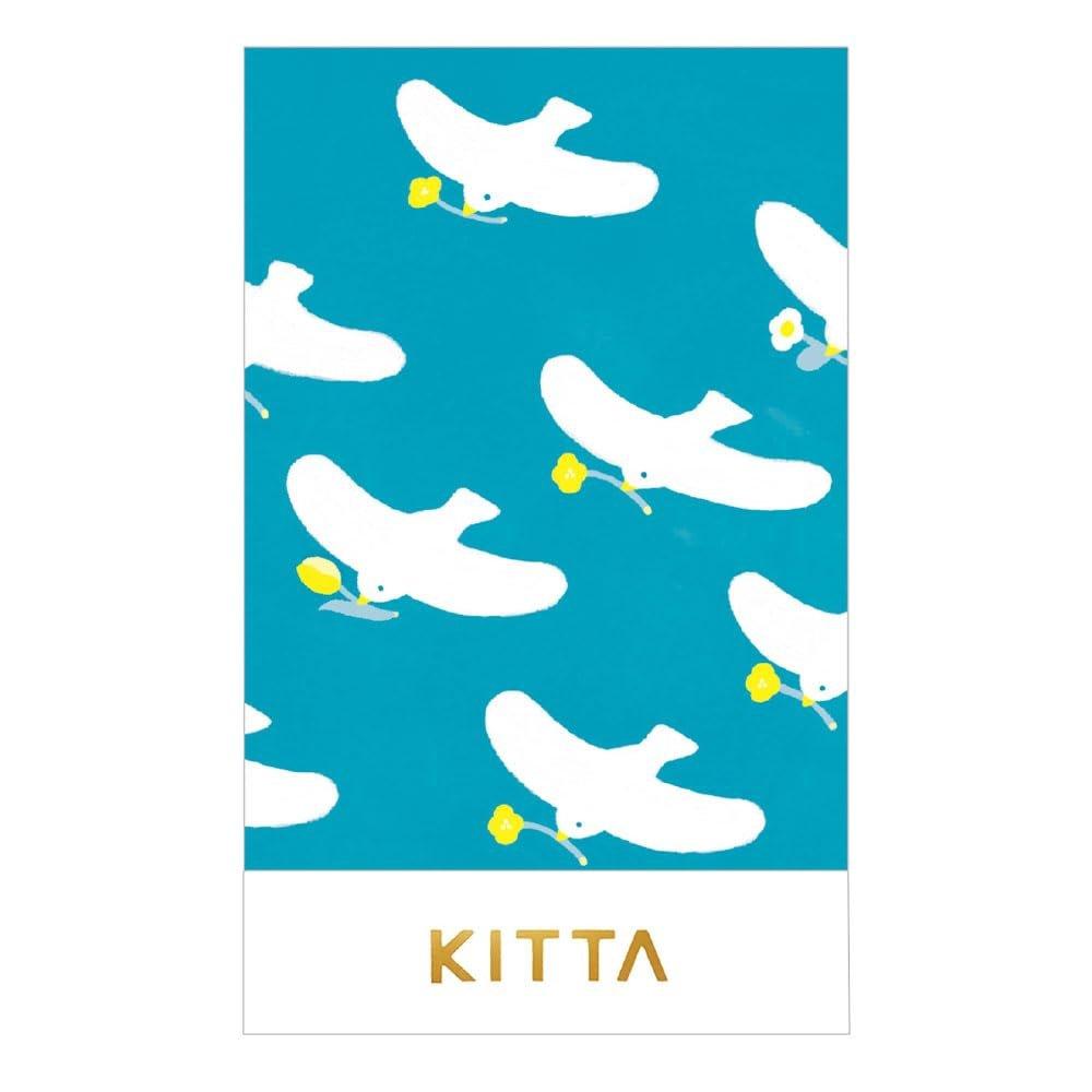 King Jim KITTA Bellows Masking Tape Landscape KITZ001 Portable Perforated Washi Tape 28 Sheets 4 Designs