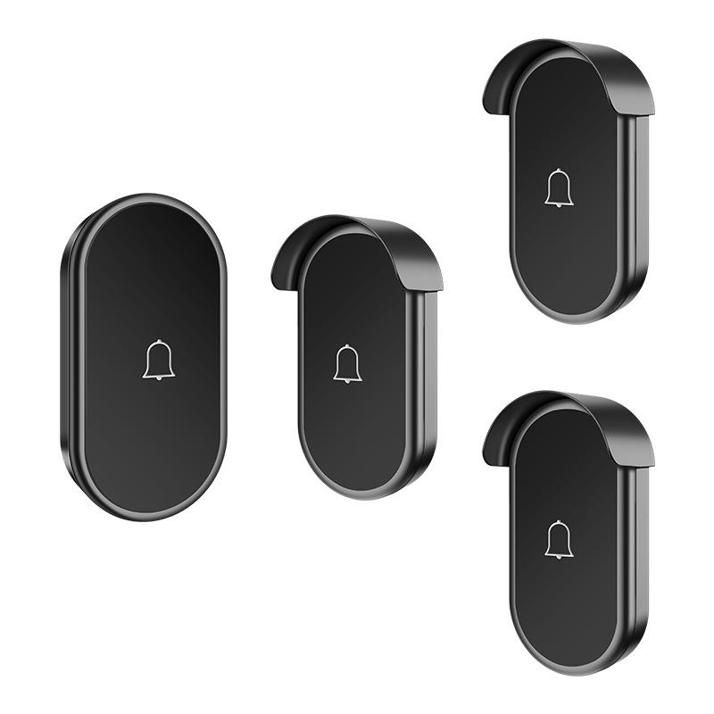 Smart Wireless Doorbell with Long-Range Remote Control and Elderly Call Button, Three-to-One with US/EU/UK Plug Options