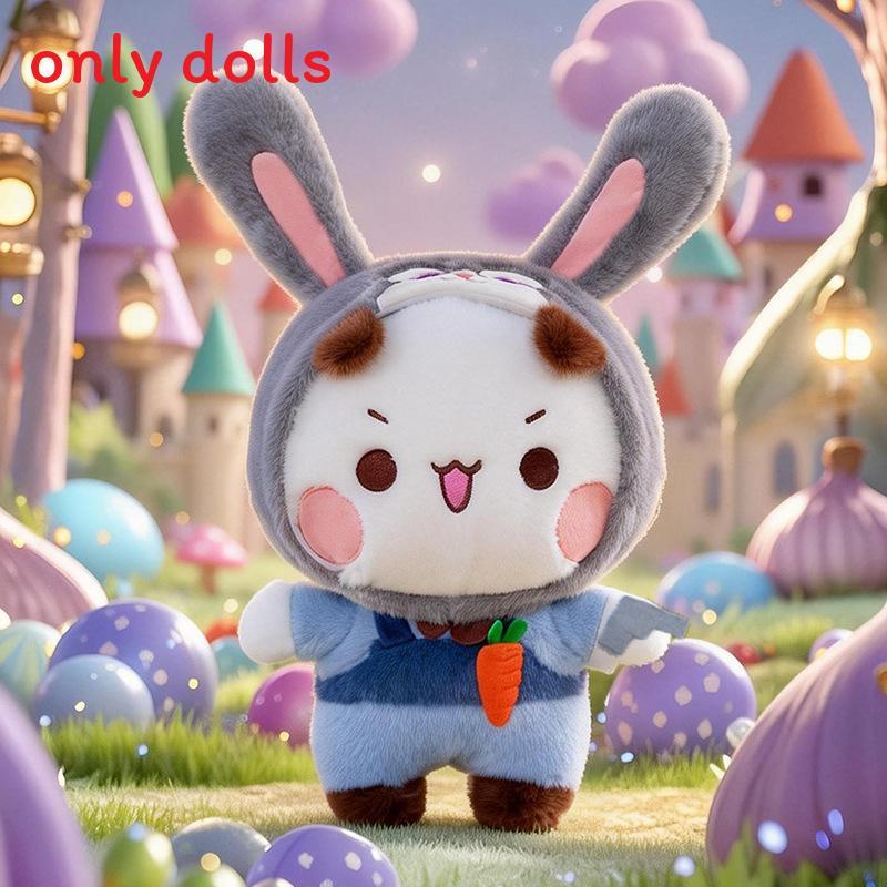

Zootopia Bear Costume Doll Soft Plush Dolls With Nick Judy Design For Kids And Collectors Bunny,30cm