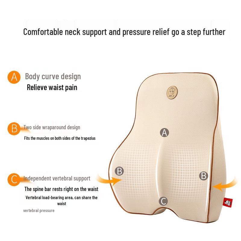 Memory Foam Lumbar Support Cushion for Car Seats