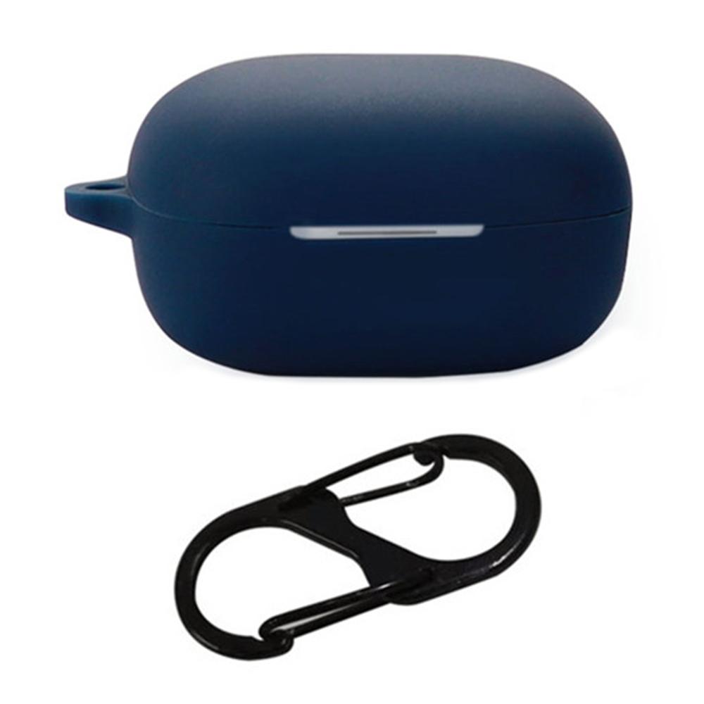 For QCY MeloBuds ANC HT05 Bluetooth-compatible Earphones Case with Anti Lost Buckle Silicone Protective Cover