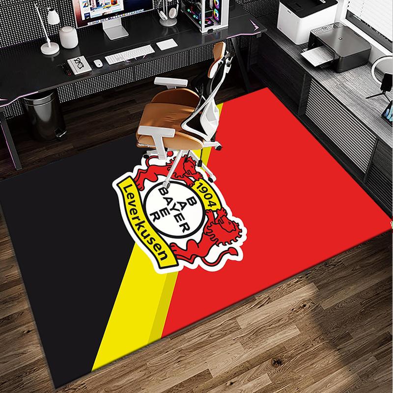 Fußballverein Wappen Löwe Büro Teppich Stuhlmatte, Spielteppich, Geeignet für Eingangsbereich, Schlafzimmer, Wohnzimmer, Schreibtisch, Weihnachtsgeschenk