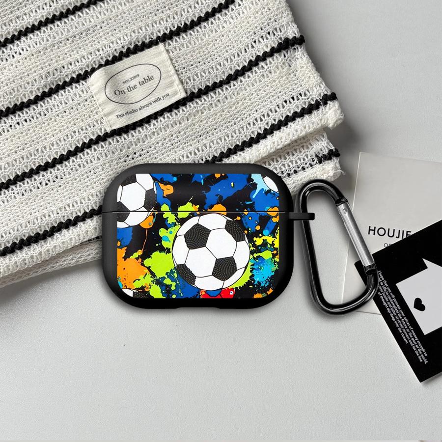 Earphone Cases Cover Case For Airpods Pro3 1 Pro 2 3 Pro2 4 Colorful Cartoon Football