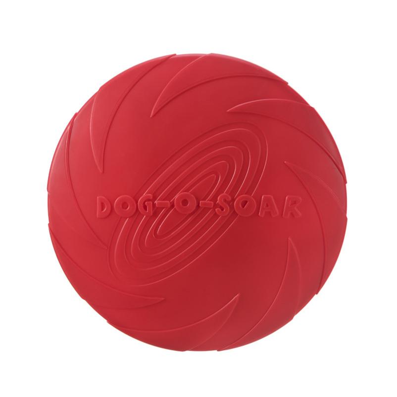 

Pet dog outdoor throwing training bite resistant teething toy Multi-functional round dog bite toy pet supplies S красный