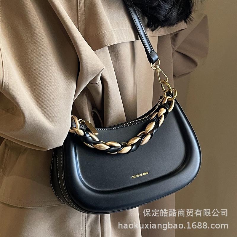 French Niche Handbag Bag Women's Autumn and Winter 2025 New Trendy Shoulder Messenger Bag Versatile Ins Retro Saddle Bag