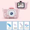 Kids' HD Dual Lens Camera: Educational Photo & Video Toy with Cute Cartoon Design