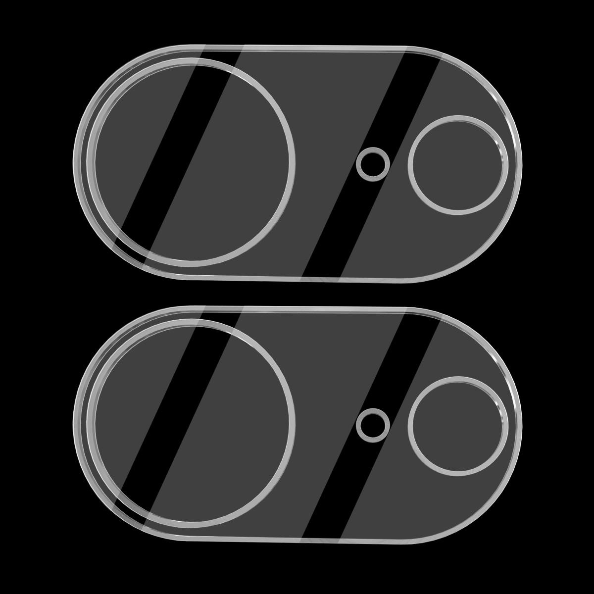 

For iPhone 16e Camera Lens Protector 2Pcs ENKAY Hat-Prince Integrated Tempered Glass Lens Film Transparent