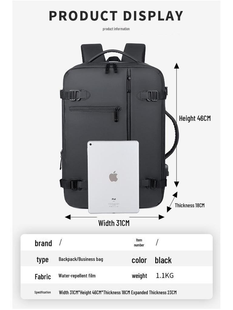 Herren- & Damenmode Business-Rucksack: High-End, Wasserdicht, Pendler- & Reisetasche