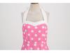 Retro Polka Dot Halter Flared Dress - European & American Hepburn Style with Lace-up Backless Design for Bridesmaid or Performance
