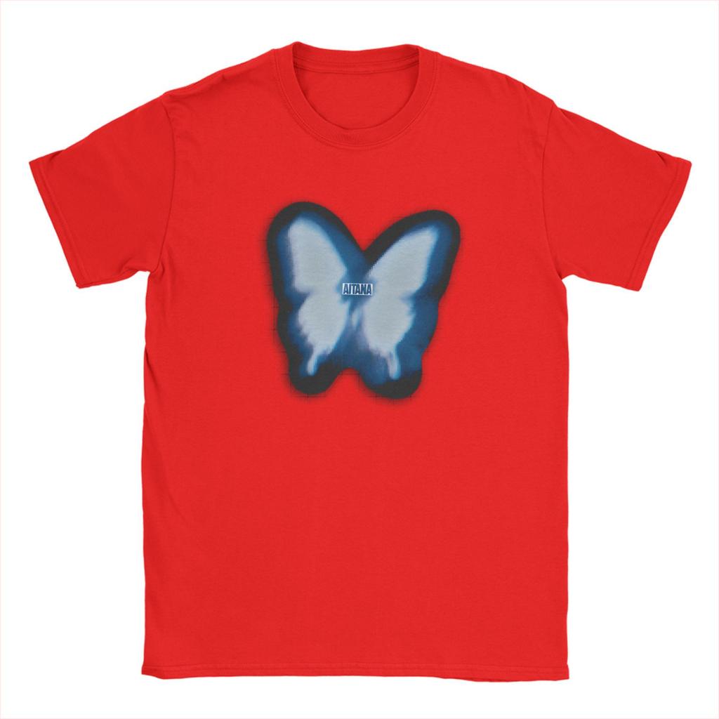 Butterfly Aitana T Shirt Beach  Vintage T Shirts Cotton Hipster Tshirt For Unisex Short Sleeve Print Clothes