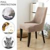 1Pc Jacquard Sloping Dining Chair Cover Elastic High Back Armchair Covers Anti-Dirty Seat Covers For Living Room El Wedding