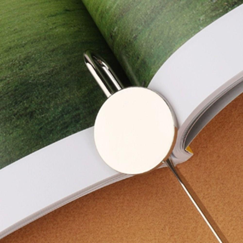 Creative Swan Neck Bookmark Reading Supplies Book Page Holder Round Metal Book Cilp  Students